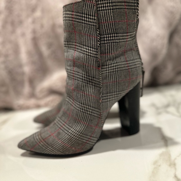 Steve Madden Plaid Heel Boots - Picture 3 of 9